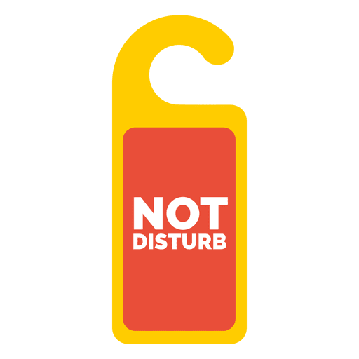 No molestar etiqueta - Descargar PNG/SVG transparente