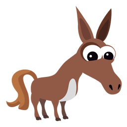 Donkey cartoon christian nativity PNG Design Transparent PNG