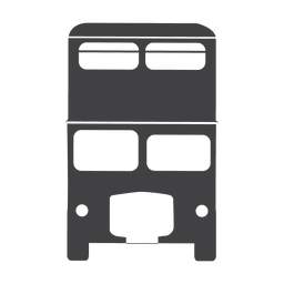 Double deck uk bus PNG Design