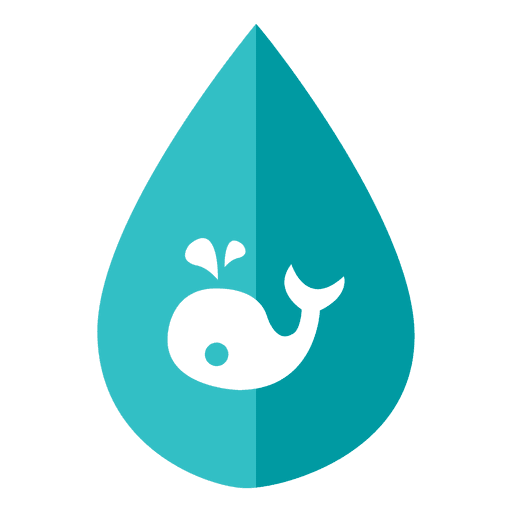 Icono de Ecología de peces gota Diseño PNG