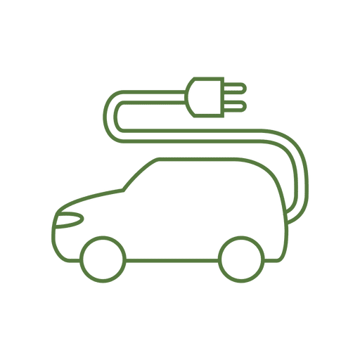 Ecology car line icon.svg Desenho PNG