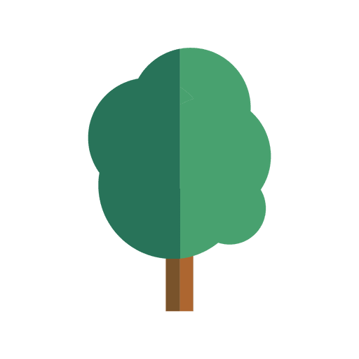 Elliptisches Baumsymbol PNG-Design
