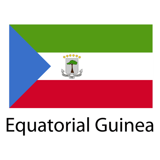 Bandera nacional de guinea ecuatorial Diseño PNG