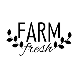 Rótulo fresco 2.svg da fazenda Desenho PNG