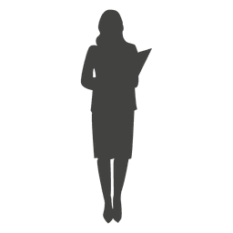 Female executive carrying files PNG Design Transparent PNG