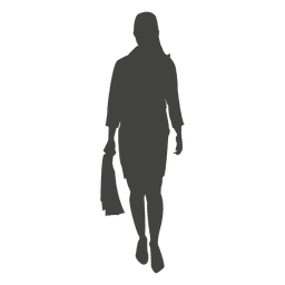 Female executive carrying office bag PNG Design Transparent PNG