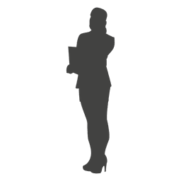 Mujer ejecutiva hablando de móvil Diseño PNG