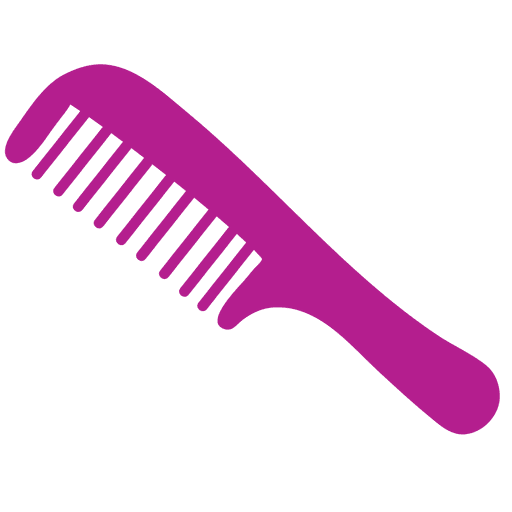 Fine tooth hair comb PNG Design