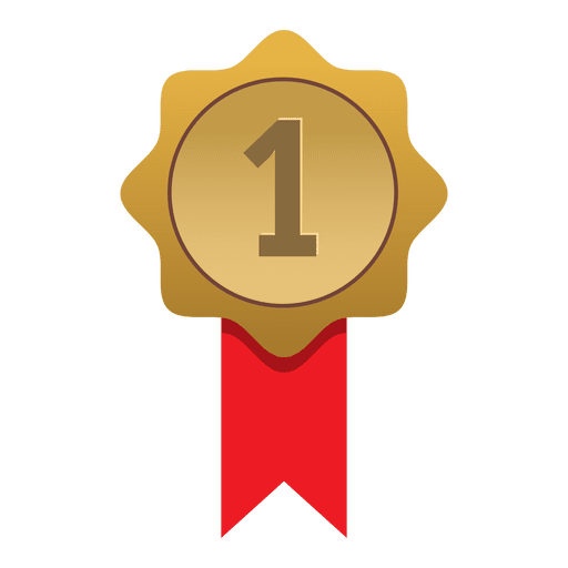 First place gold badge PNG Design