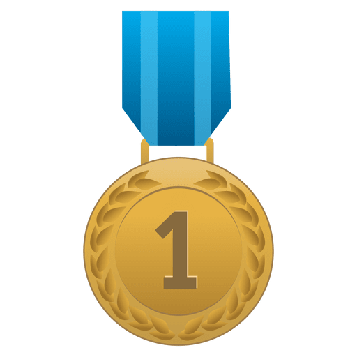 Medalla de primer lugar Diseño PNG