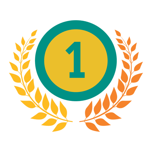 First rank badge olympic PNG Design