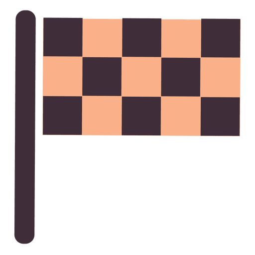 Flat  Racing flag PNG Design