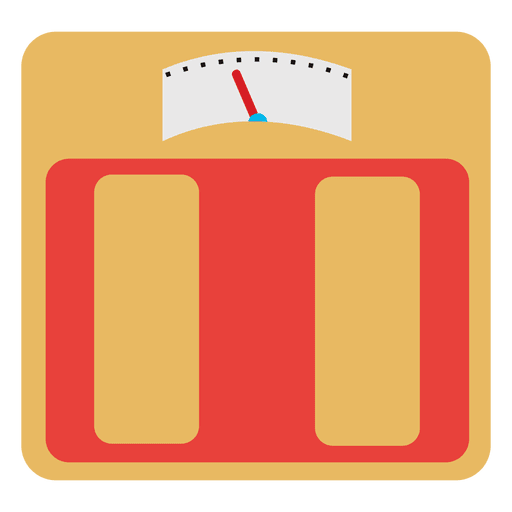 Flat analogue weight scale PNG Design
