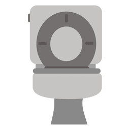 Flat bathroom commode icon PNG Design