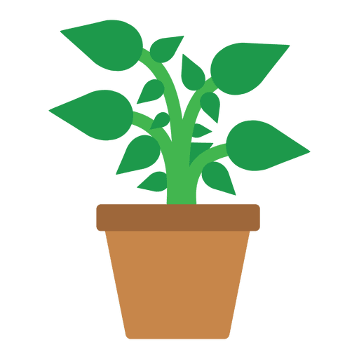 Download Flat flower tub icon - Transparent PNG & SVG vector file