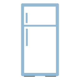 Flaches Kühlschrankbox-Symbol PNG-Design