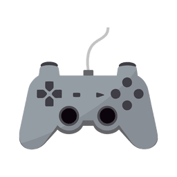 Icono de controlador de juego plano Diseño PNG