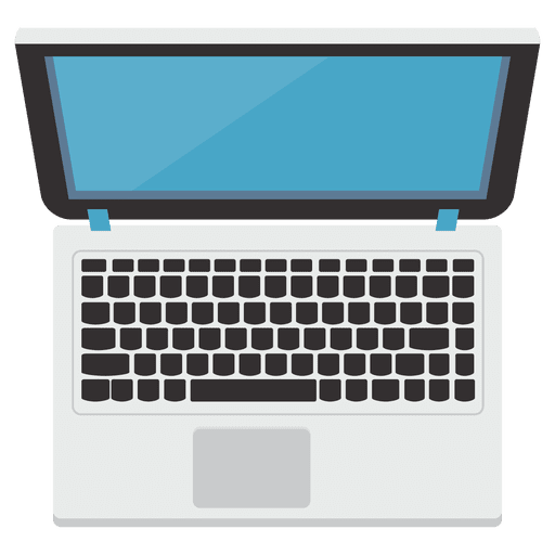 Ilustración de icono de computadora portátil plana Diseño PNG