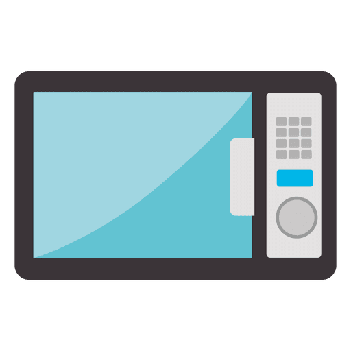 Flat microwave oven icon PNG Design