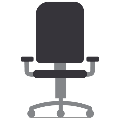 Flat rolling chair PNG Design