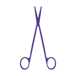 Flat scissors icon PNG Design