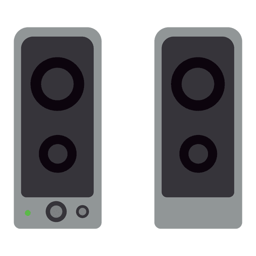 Flat speakers PNG Design