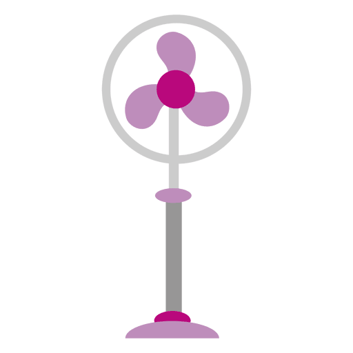 Icono de ventilador de soporte plano Diseño PNG