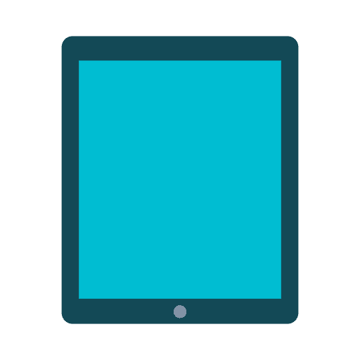Flat tab device icon