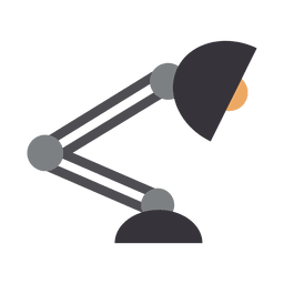 Ícone de luz de mesa plana Desenho PNG