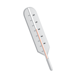 Flat thermometer icon PNG Design