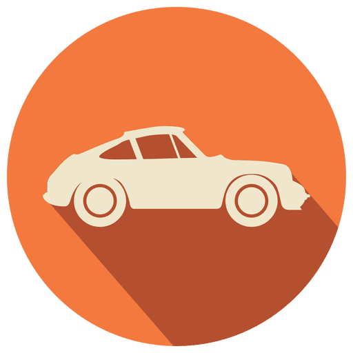 Icono de coche plano vintage Diseño PNG