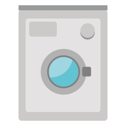 Flat washing machine icon PNG Design