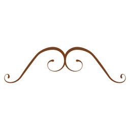 Ornamento floral de la curva Diseño PNG