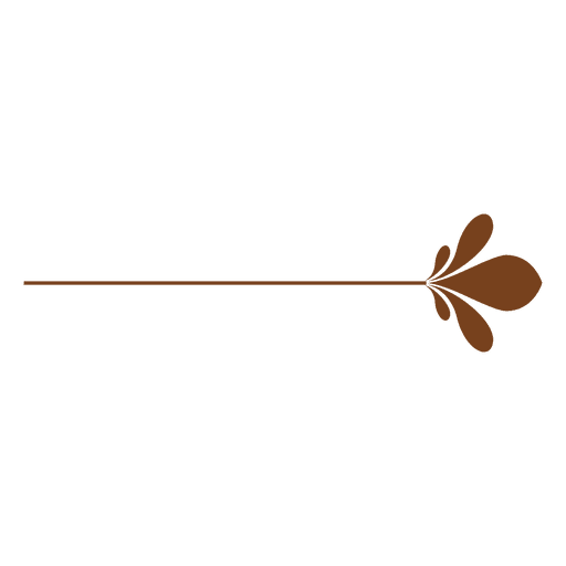 Simple floral pin ornament PNG Design