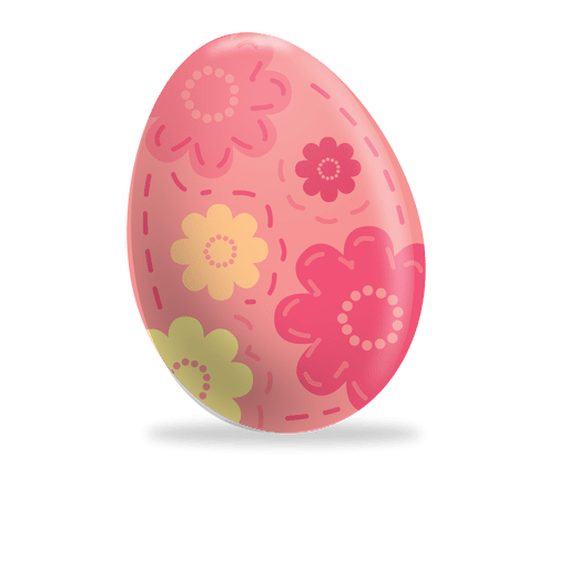 Floral print easter egg Transparent PNG Floral print easter egg Transparent PNG