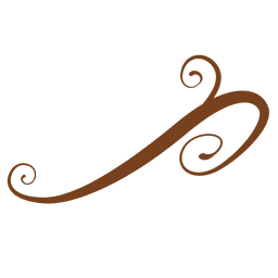 Decoración floral remolino Diseño PNG