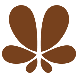 Flower petals decorative shape PNG Design