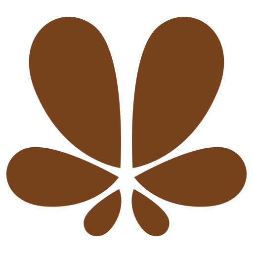 Forma decorativa de pétalos de flores Diseño PNG