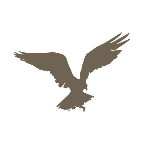 Flying eagle silhouette PNG Design