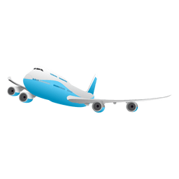 Flying glossy airplane Transparent PNG