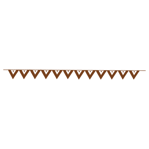 Patrón de borde de triángulo doblado Diseño PNG