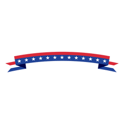 Gefaltetes USA-Flaggenband PNG-Design
