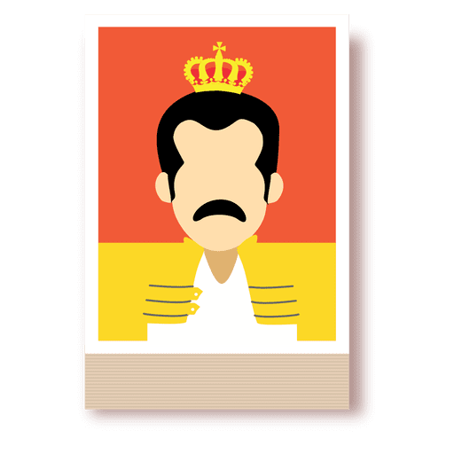 Freddie mercury cartoon avatar