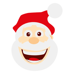 Emoticon engraçado de Papai Noel Loughing Transparent PNG