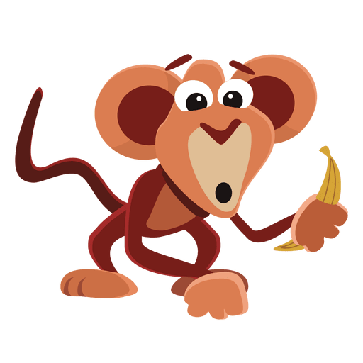 Funny Monkey Cartoon PNG & SVG Design For T-Shirts