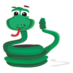 Personagem de desenho animado de cobra engraçada Desenho PNG