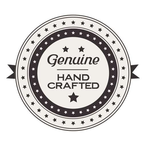 Genuine hand crafted vintage label PNG Design