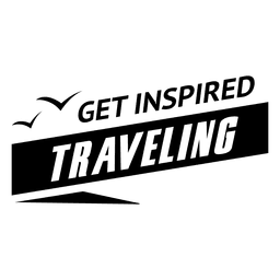 Lassen Sie sich zum Reiseemblem inspirieren PNG-Design