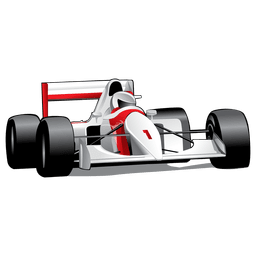 Glänzendes Formel-1-Auto PNG-Design