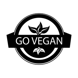 Go vegan label.svg Desenho PNG